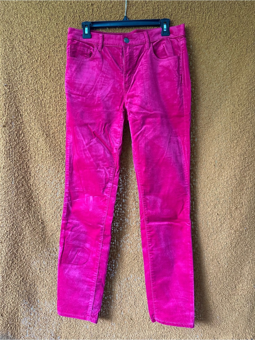 LOFT Hot Pink Corduroy Skinny Pants